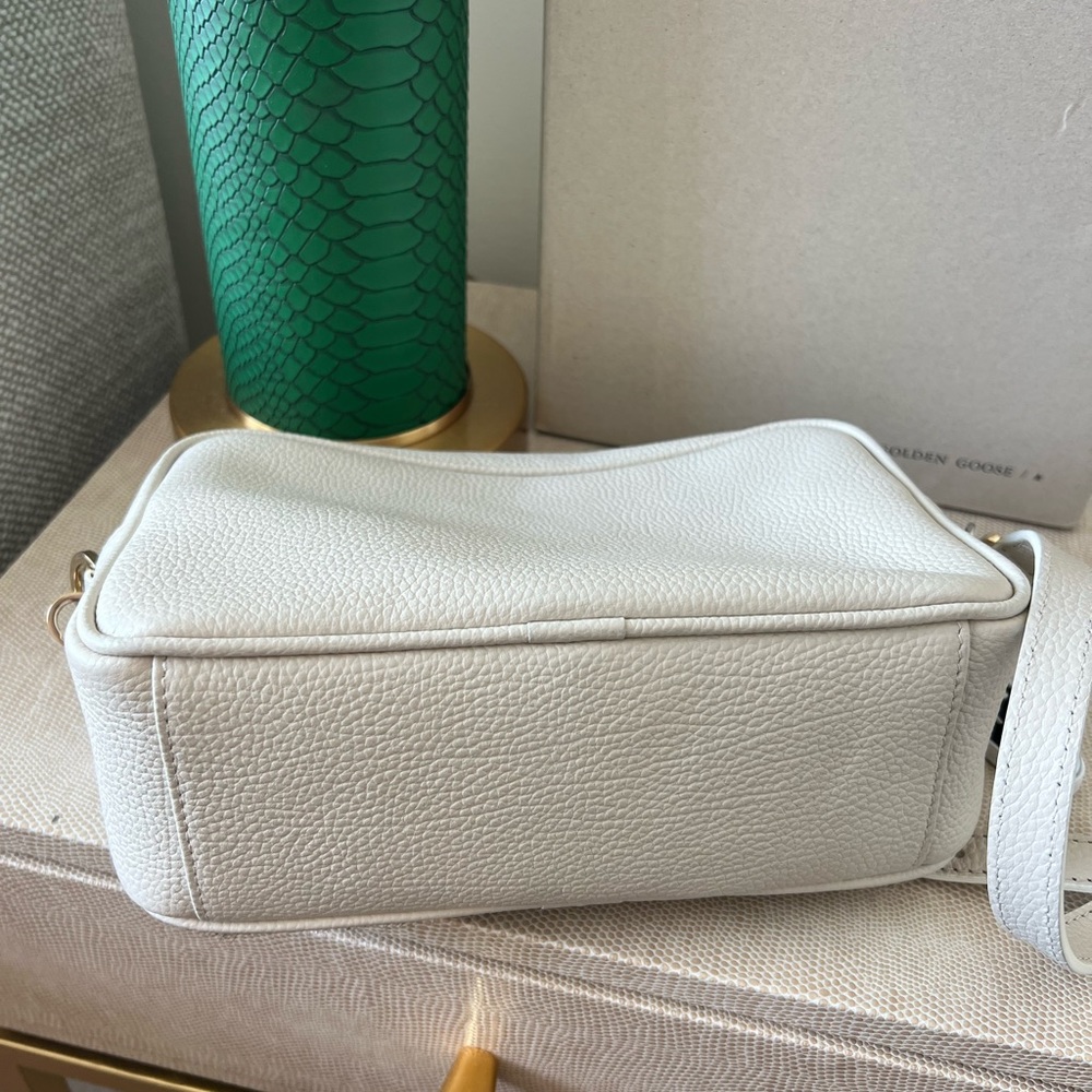 Rare Golden Goose Star Camera Bag. Milk leather. Leopard print dyed calf hair. - Picture 5 of 11